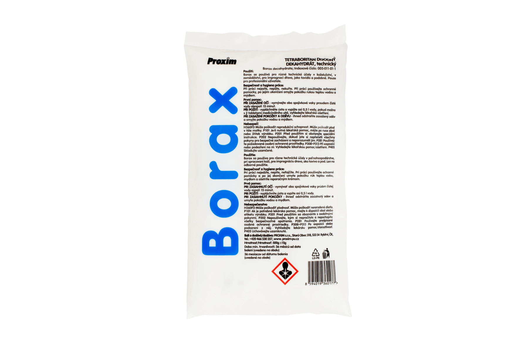 Borax 500 g Proxim.cz